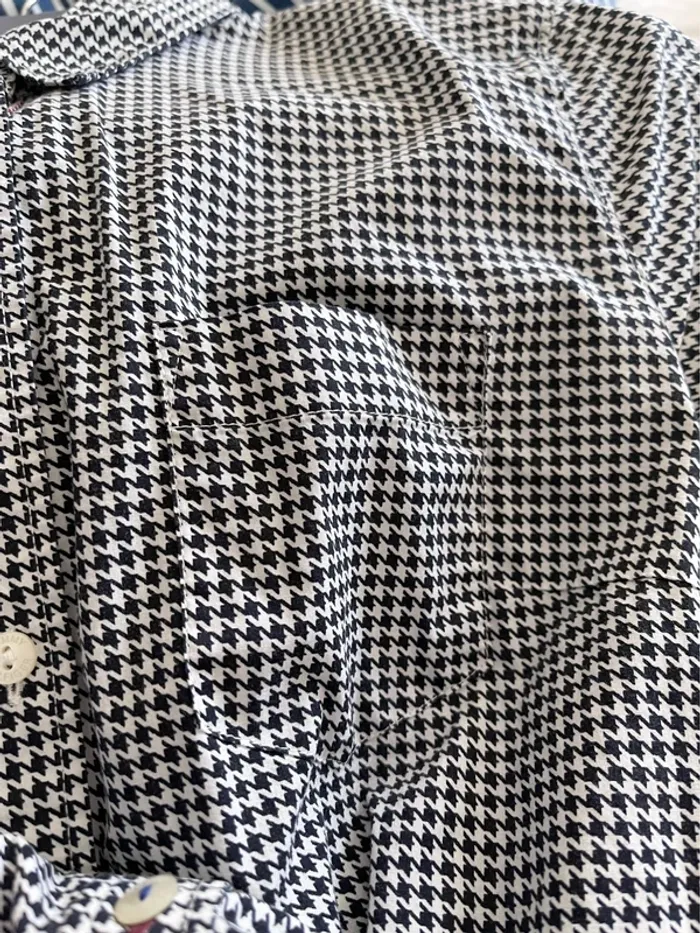 Chemise en coton originale motif pied de poule Tommy Hilfiger en parfait état taille 4 US (36 FR) - photo numéro 6