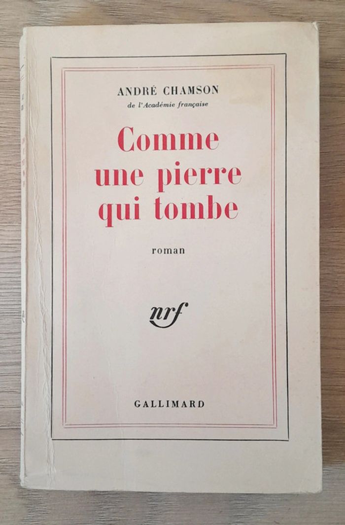 André chamson comme une pierre qui tombe