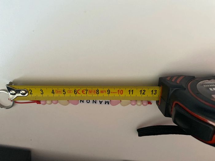 Porte clés perles personnalisé prénom ou autres - photo numéro 2