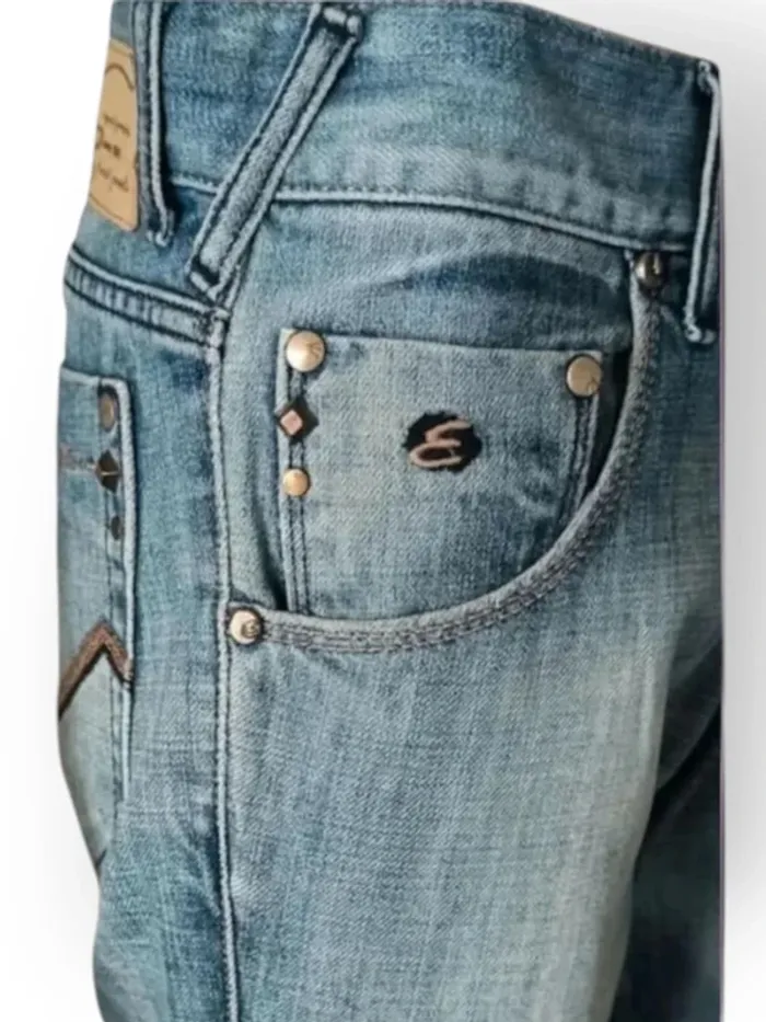 Jean boyfriend vintage y2k Energie, coupe droite , taille basse , 100 % coton - photo numéro 7