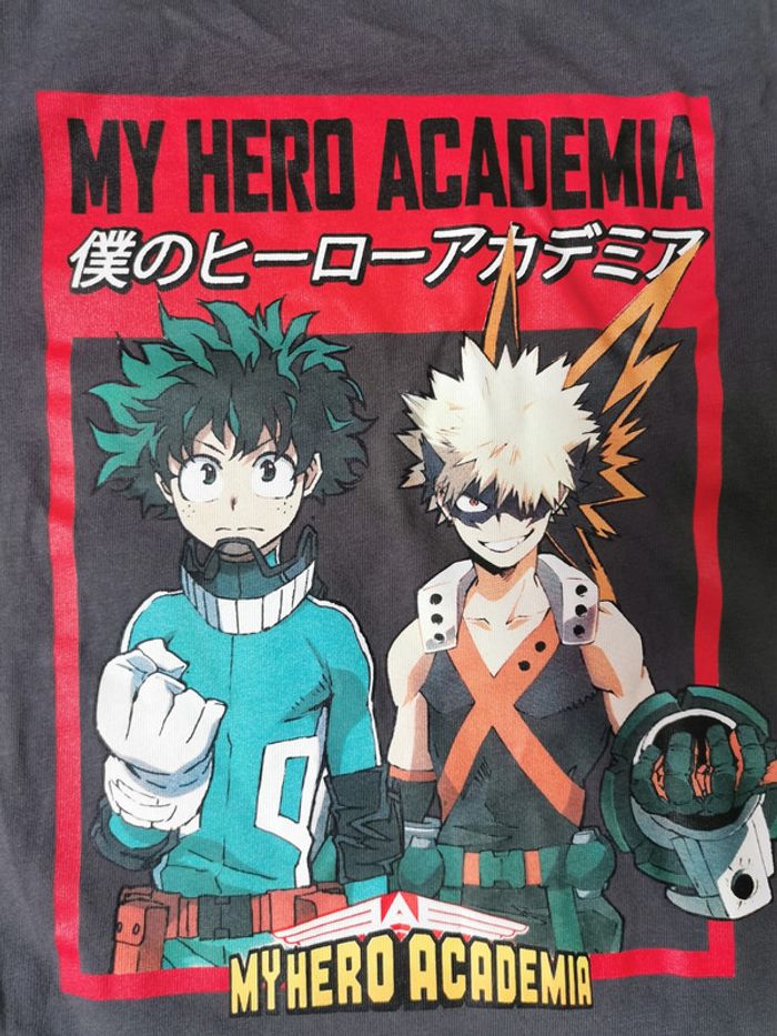 T-shirt gris manches longues My Hero Academia 8 ans - photo numéro 2