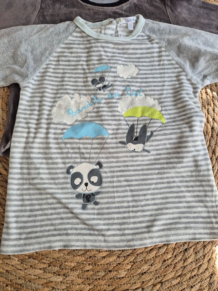 3 hauts de pyjamas en velours garçon 3 ans - photo numéro 7