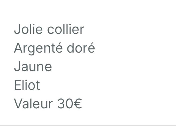 Collier Eliot - photo numéro 5