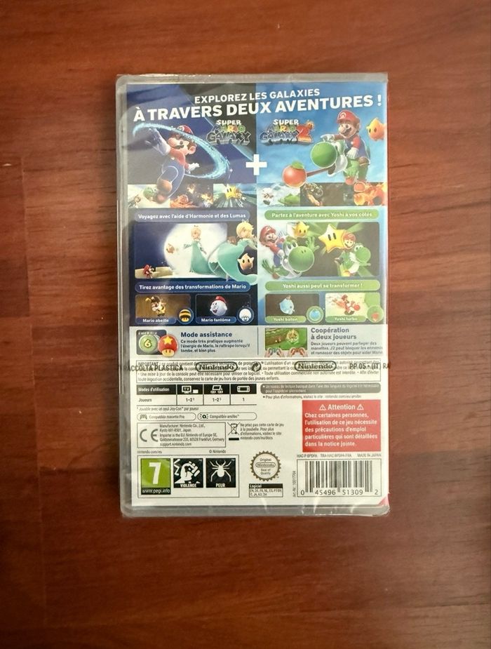 Super Mario Galaxy 1 + 2 Jeu Nintendo Switch NEUF sous Blister - photo numéro 2