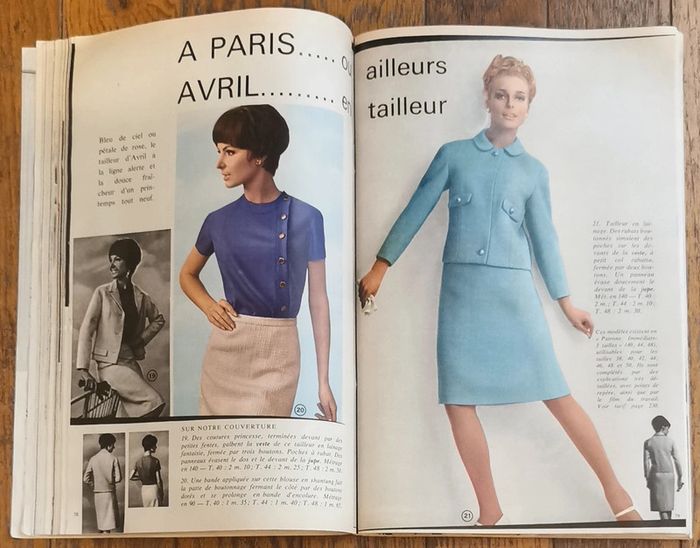 Ancien magazine Mode et travaux 1966 avec 3 patrons + supplément n°784 vintage - photo numéro 8