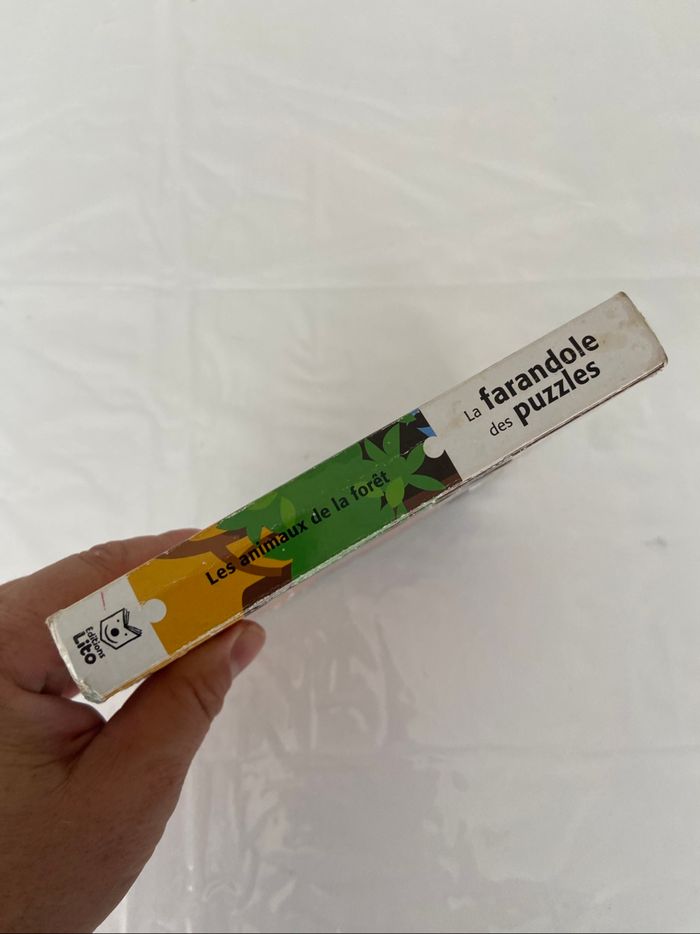 Livre la farandole des puzzles les animaux de la forêt - photo numéro 3