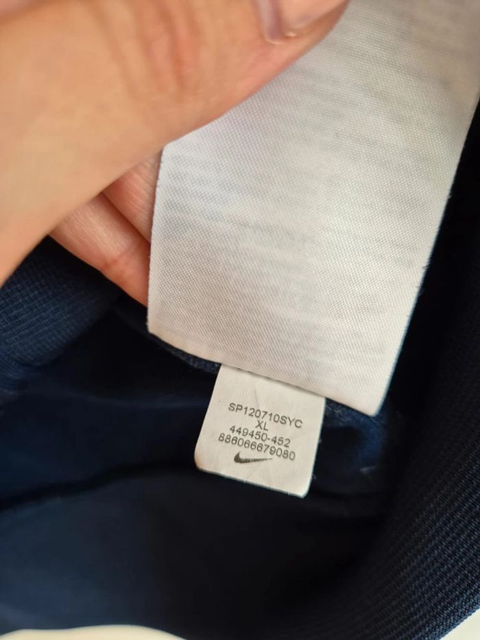 Veste Nike de sport zippé garçon marine et blanche taille 13-15 ans - photo numéro 5