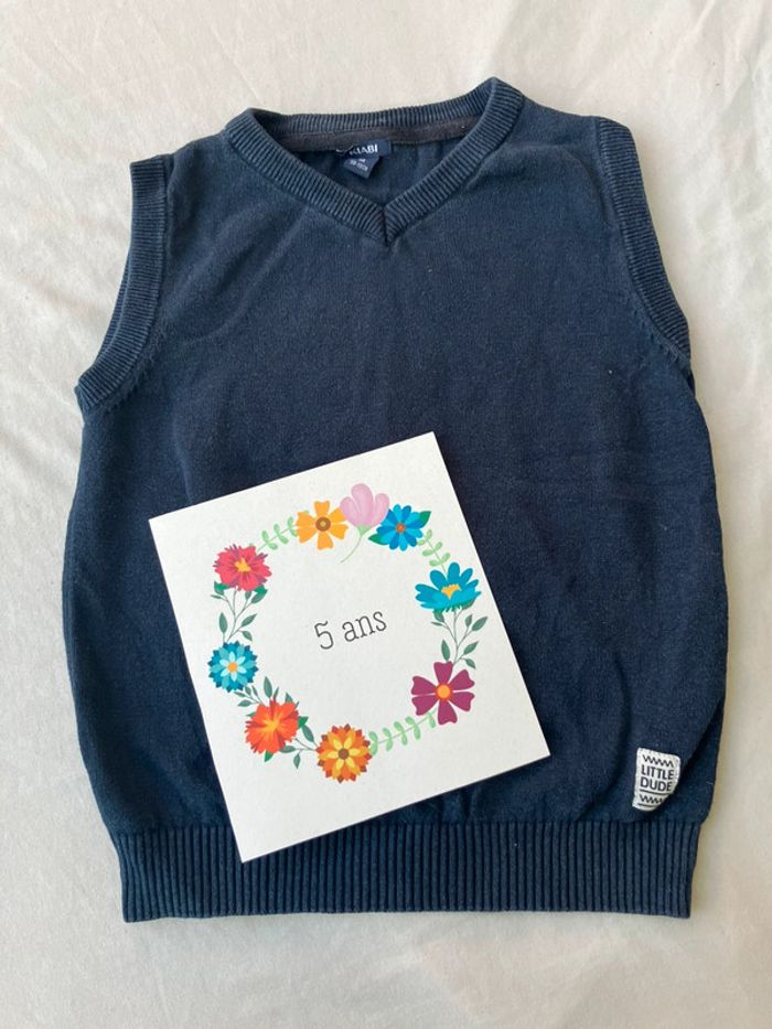 Pull sans manches 5 ans