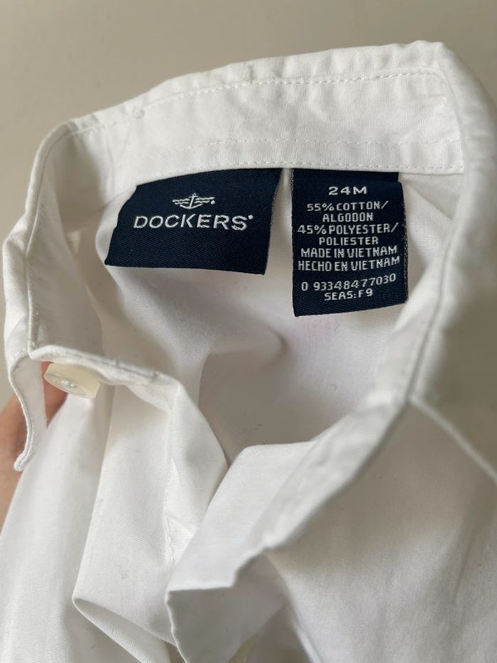 Chemise Blanche Dockers taille 2 ans jamais portée - photo numéro 4