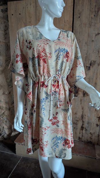 Robe à fleurs ajustable L-XXXXL