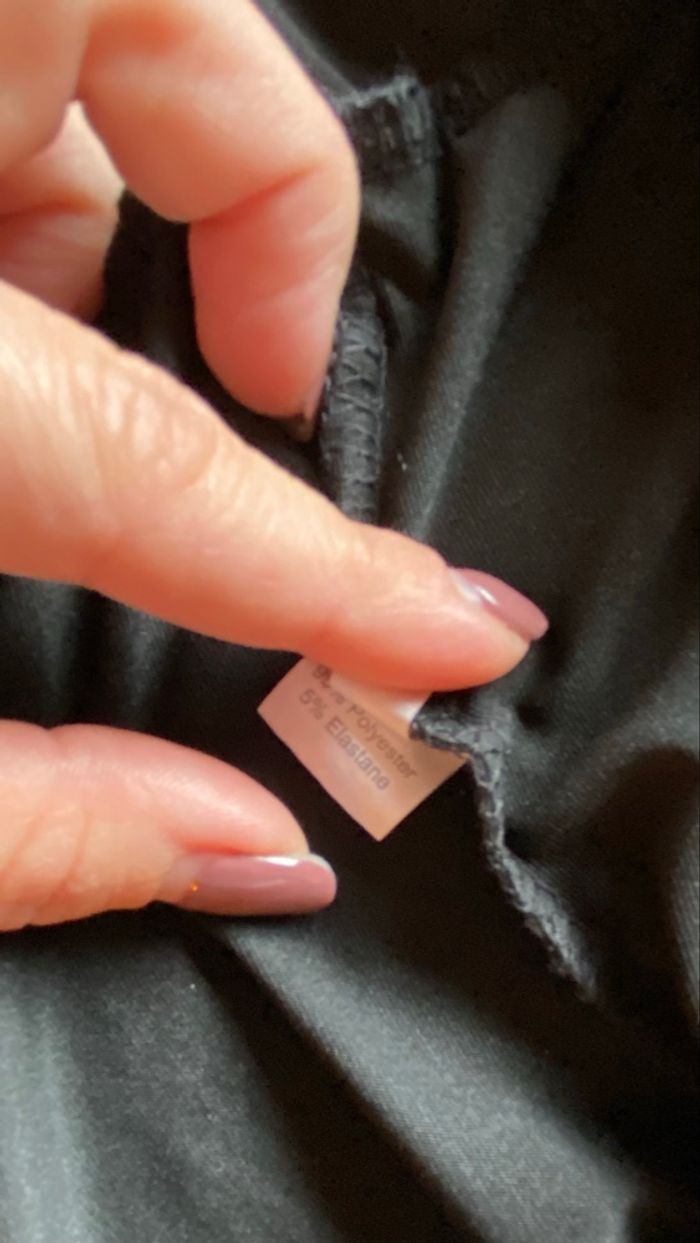 Pantalon noir fluide avec ouverture sur les côtés – Taille XXL - photo numéro 7