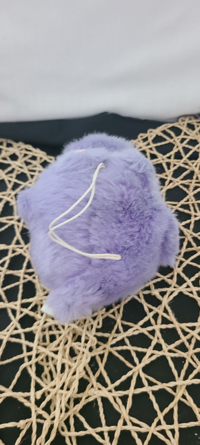Peluche Swibco Puffkins violet hippopotame Henrietta peluche jouet vintage 1994 - photo numéro 4