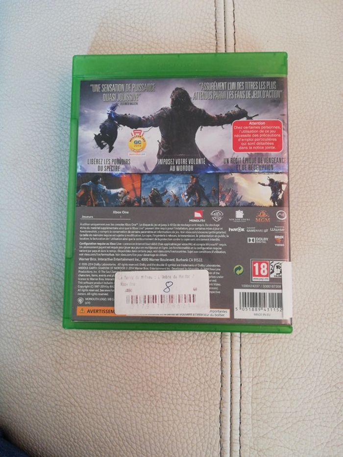 Jeux xbox one ombre du mordor - photo numéro 2