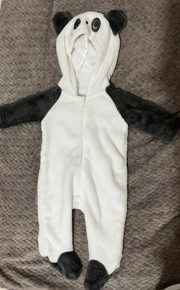Combinaison bébé panda - 1 mois