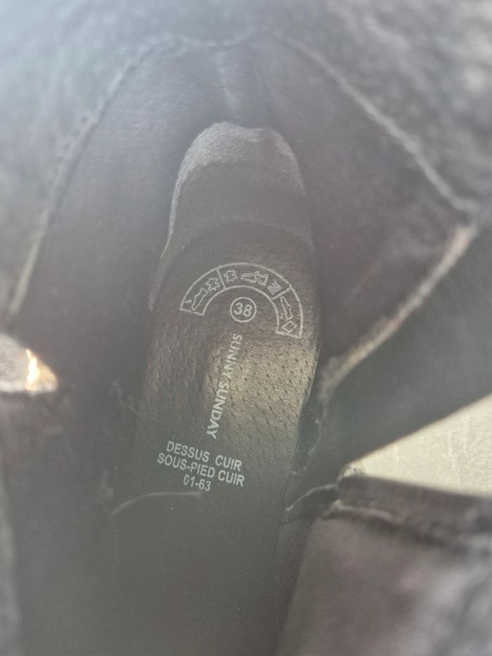 Boots Femme Sunny Sunday Cuir - taille 38 - photo numéro 6