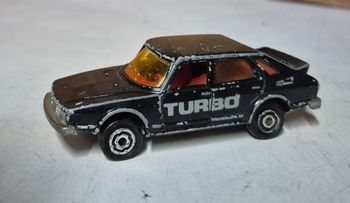 Voiture miniature vintage majorette saab turbo noir n284 1/64
