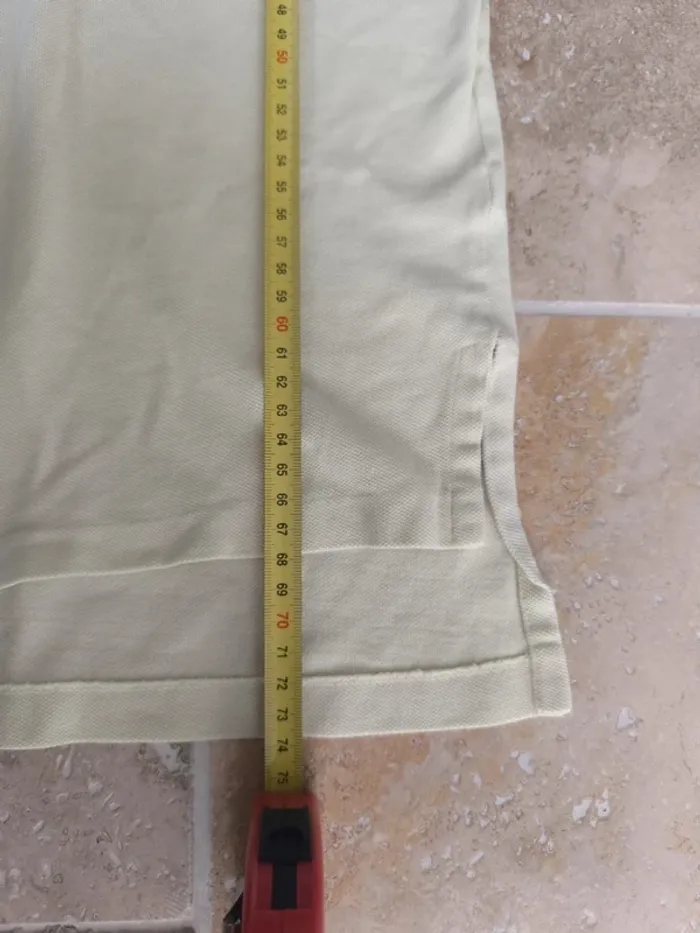 Polo Ralph Lauren homme XXL jaune pâle logo marine - photo numéro 8