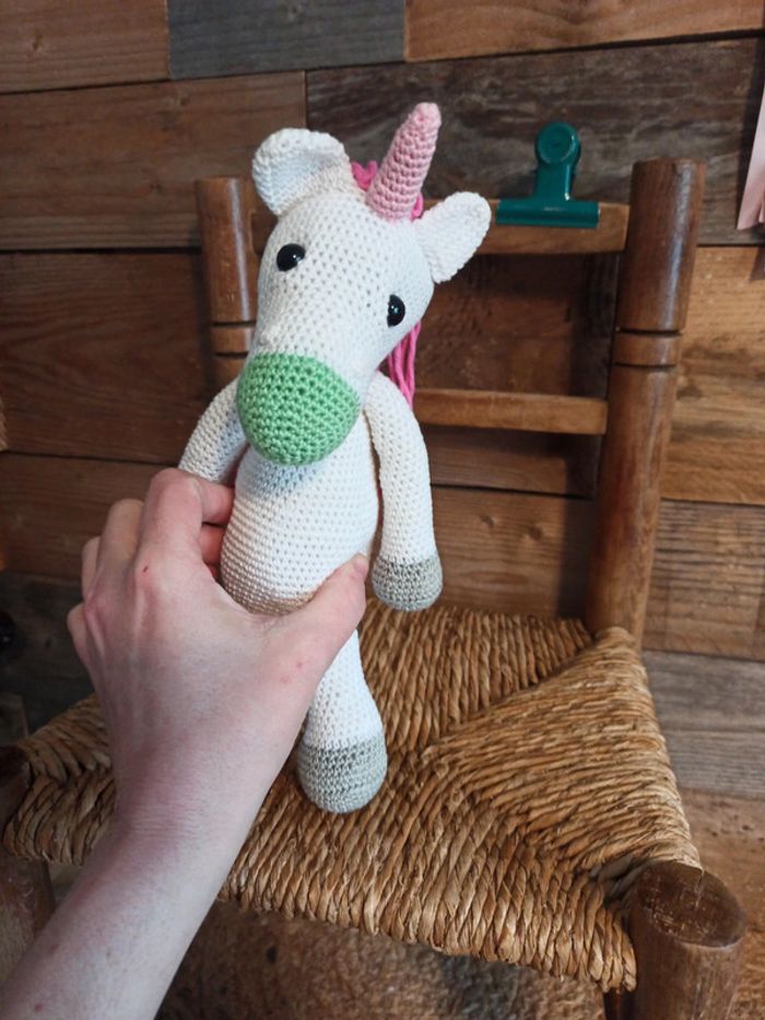 Peluche licorne Amigurumi crochet tbe - photo numéro 4