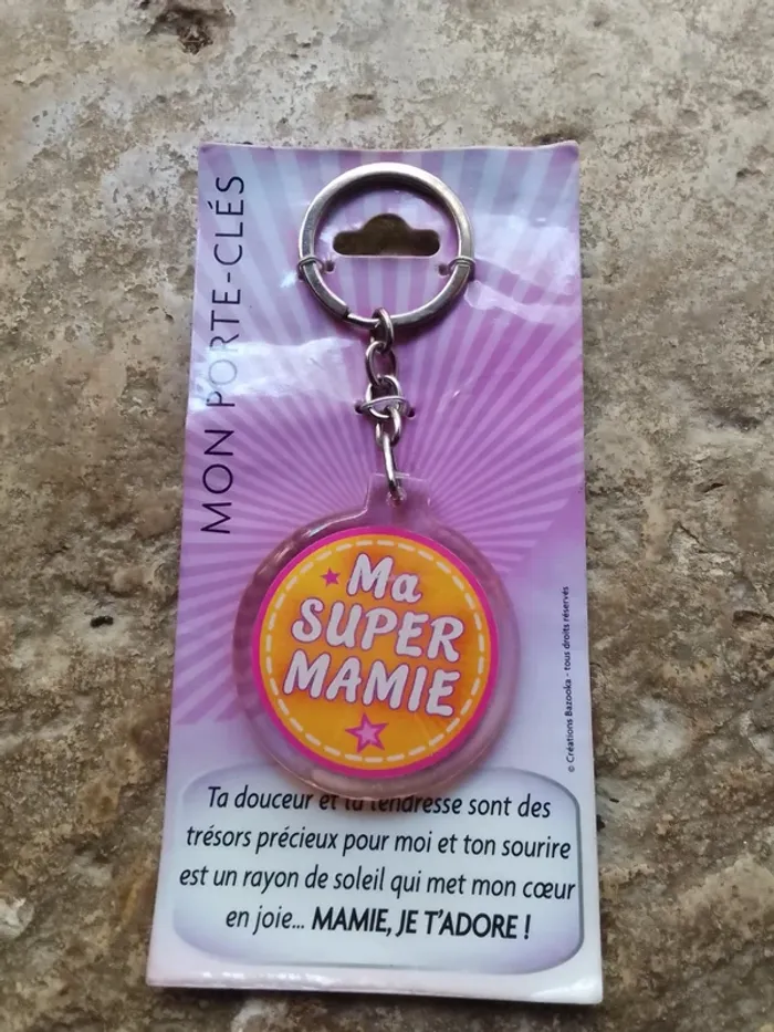 Porte-clés Super Mamie