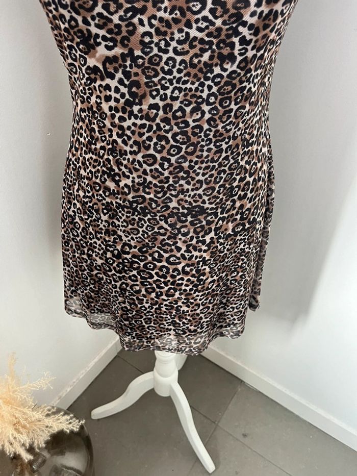 Robe cintrée motif léopard Stradivarius S - photo numéro 2