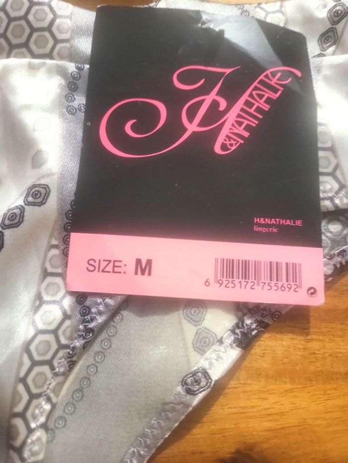 Ensemble soutien gorge 85b satiné culotte m neuf - photo numéro 3