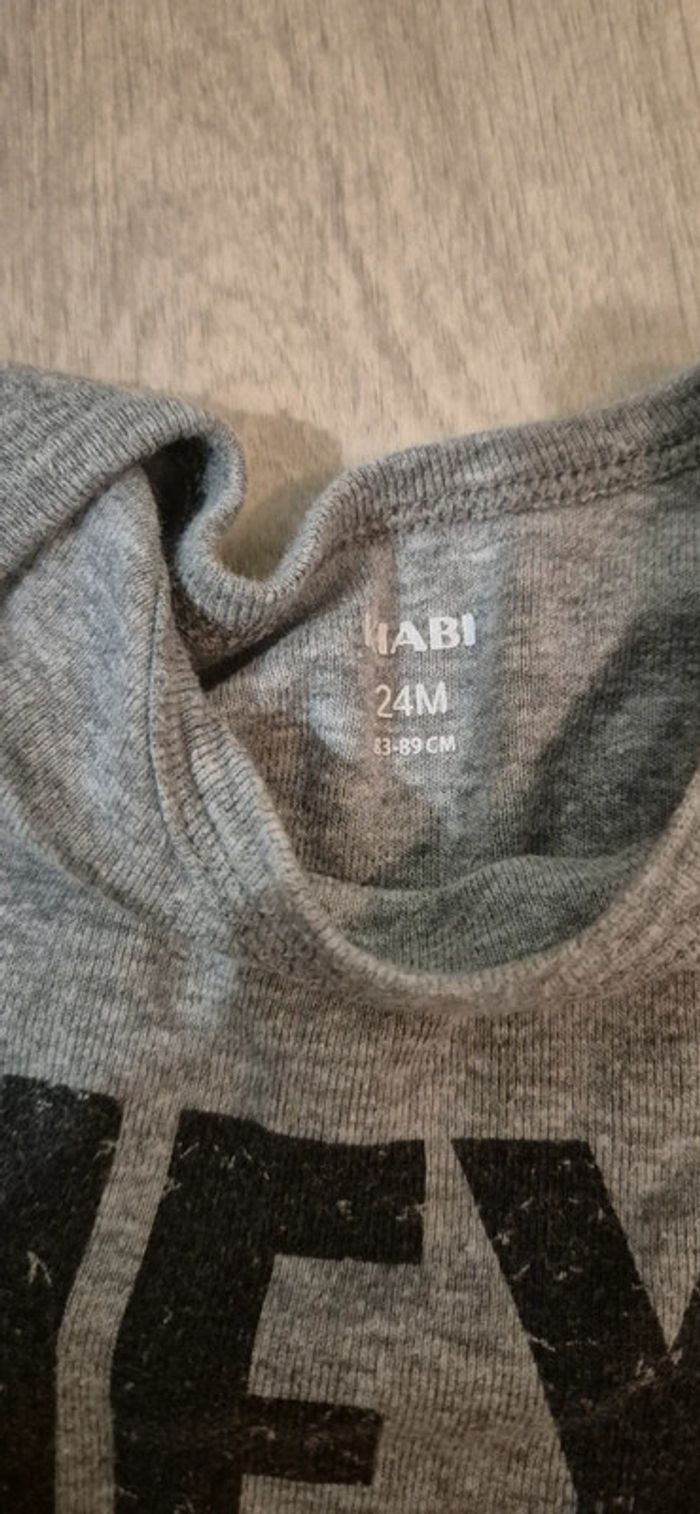 Lot de 5 t-shirts manches longues - 24 mois - photo numéro 8