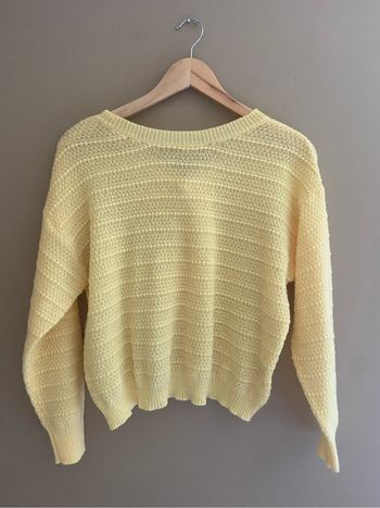 Pull jaune poussin