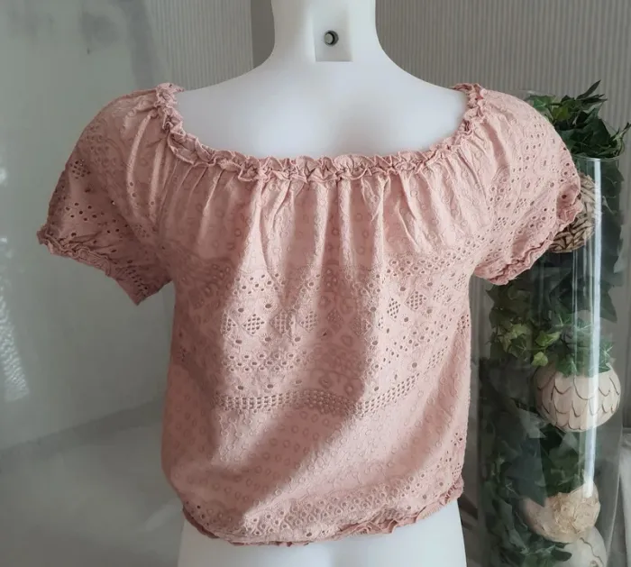 Top femme vieux rose taille S - photo numéro 4