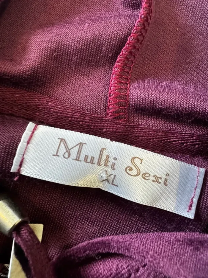 Gilet violet taille XL, très bon état - photo numéro 2