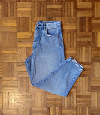 Jean large à taille haute