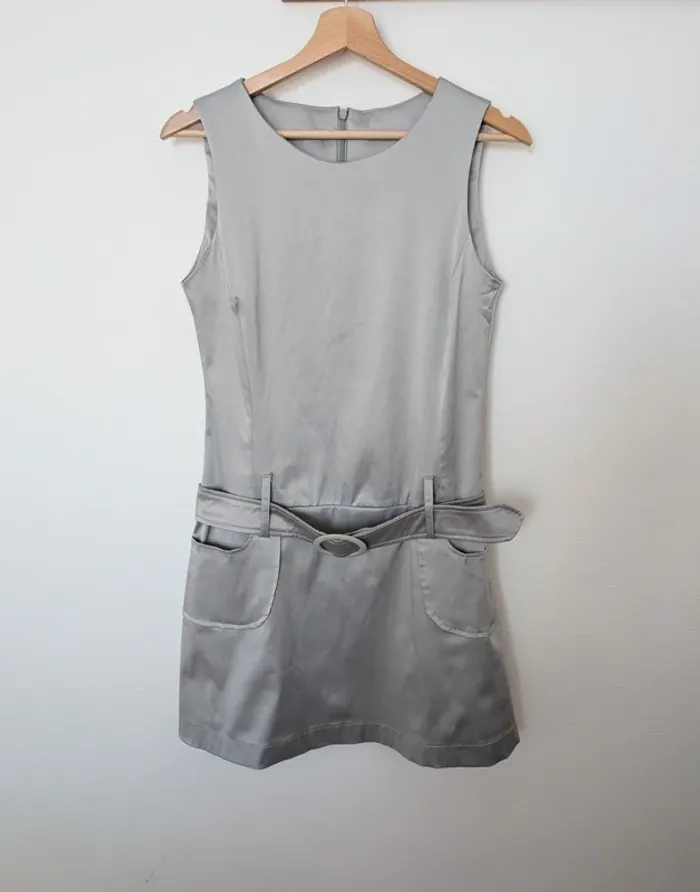 Robe vintage argentée