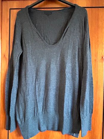 Pull gris col v Mer du Nord 38