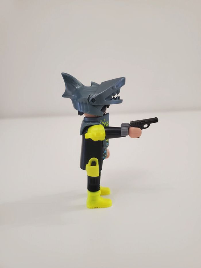 Playmobil Véhicule Scooter Marin des Mers avec son pilote et accessoires Très Bon état - photo numéro 8