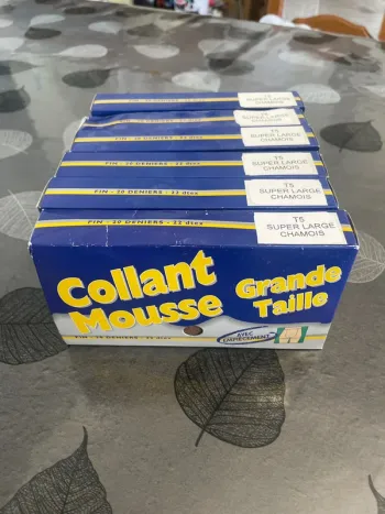 Lot 6 collants couleur chamois taille 5
