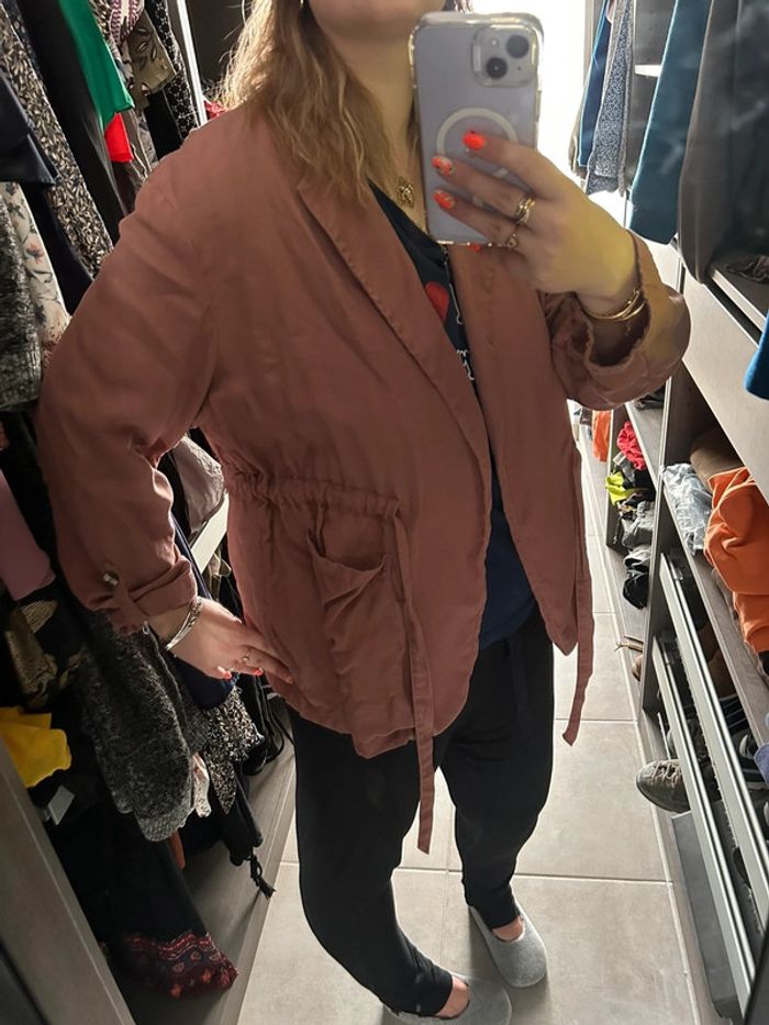 Veste en lin Camaïeu T46 - photo numéro 3
