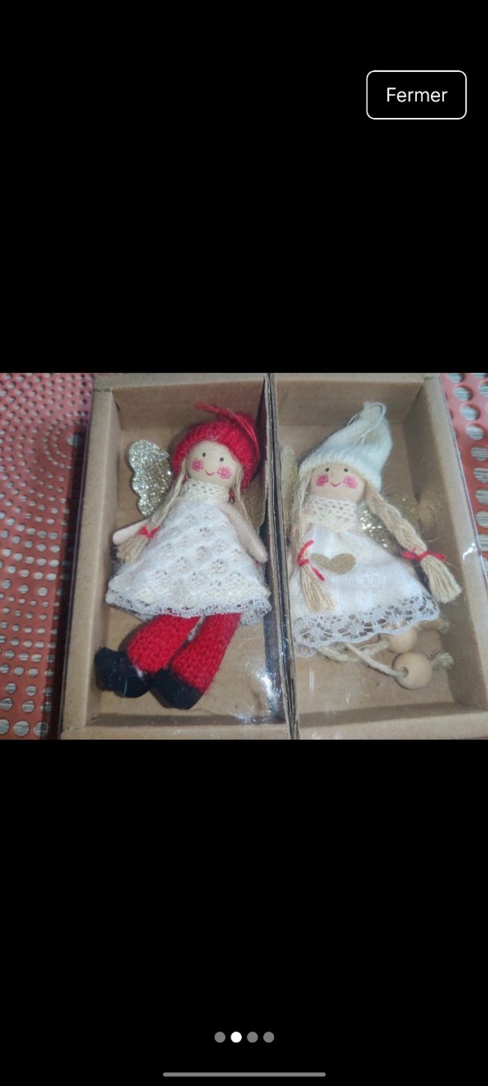 Petites fées à suspendre pour sapin de Noël - photo numéro 2