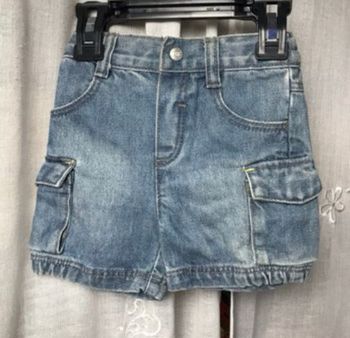 Short cargo en jeans 6 mois Obaibi