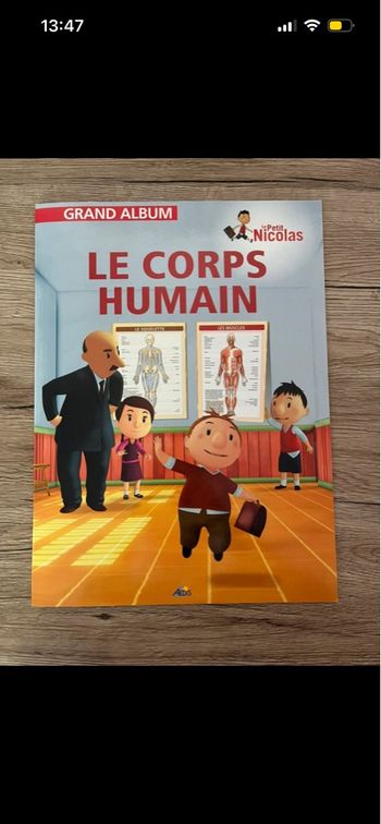 Livre le corps humain le petit nicolas
