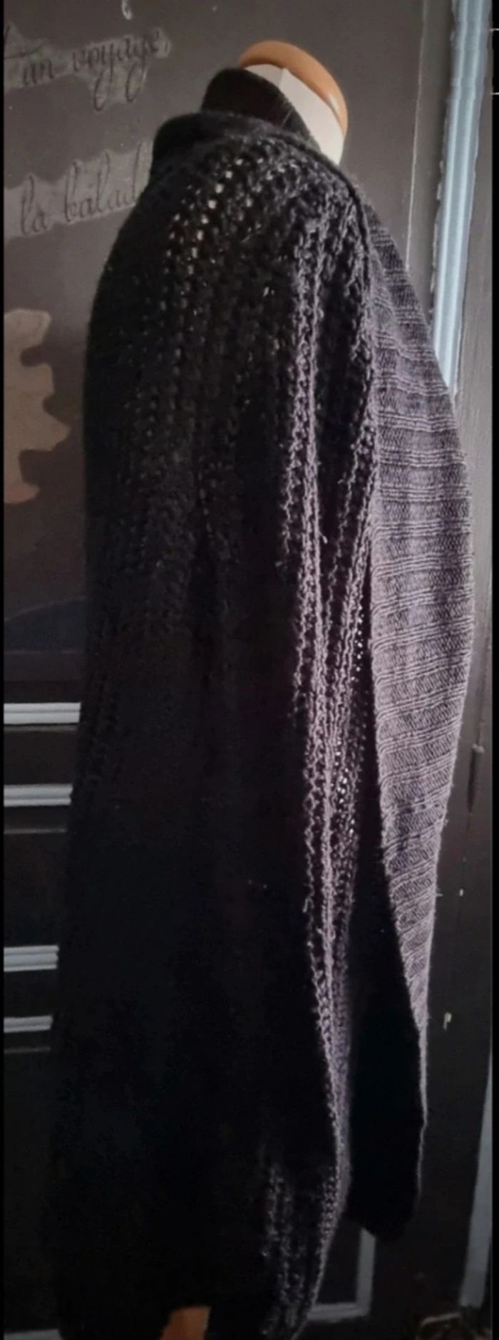 Cardigan noir taille s - photo numéro 3