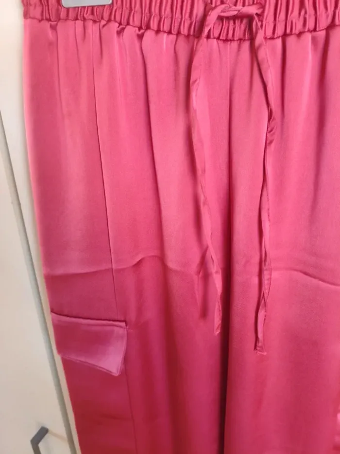 Pantalon rose satin - photo numéro 2