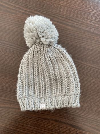 Bonnet gris pailleté