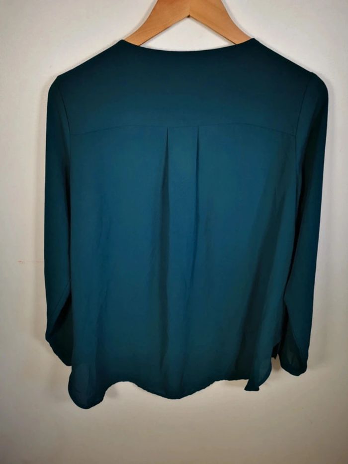 C37 blouse bleu Selected M - photo numéro 2