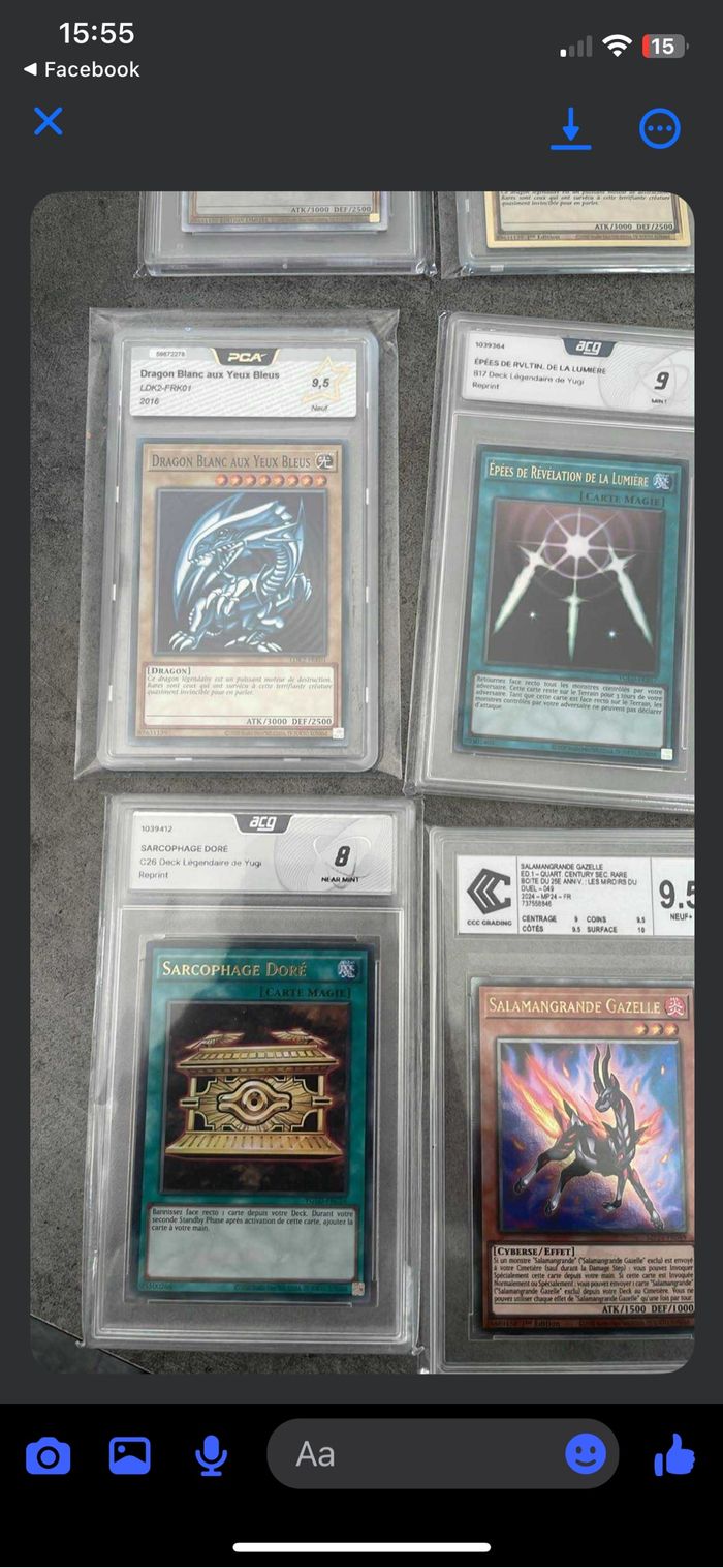 Carte Yugioh gradée magicienne des ténèbres Yu-Gi-Oh gradé pca 9 psa ccc plus de cartes sur demande - photo numéro 10