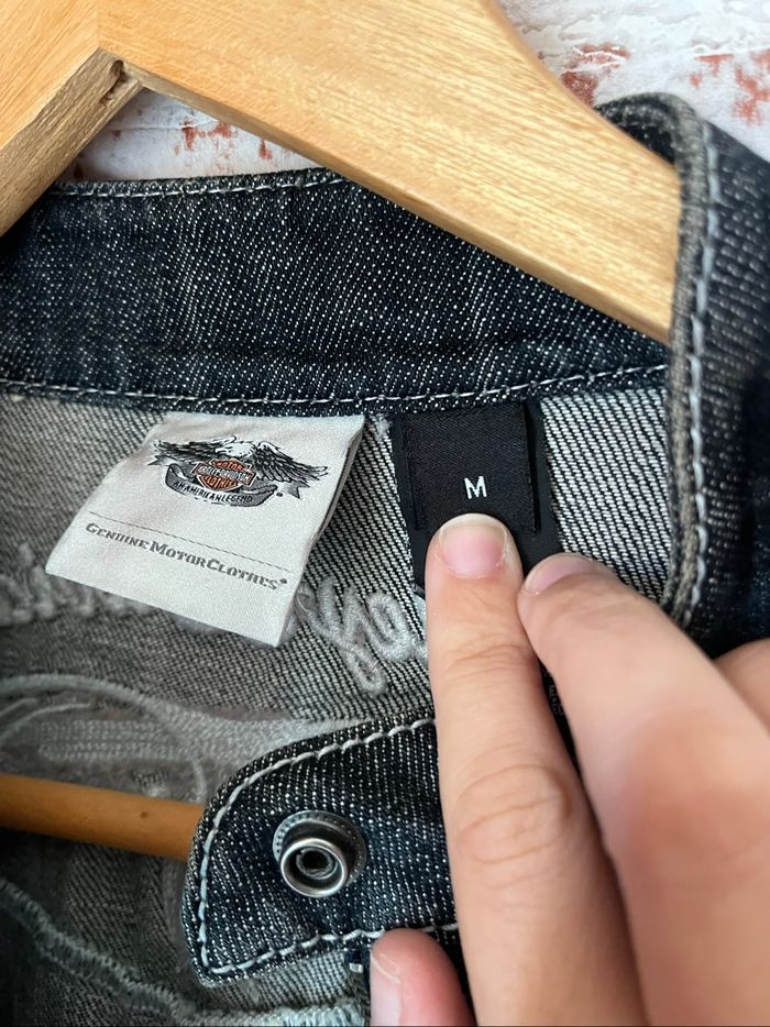 Veste en jean Harley Davidson - photo numéro 7