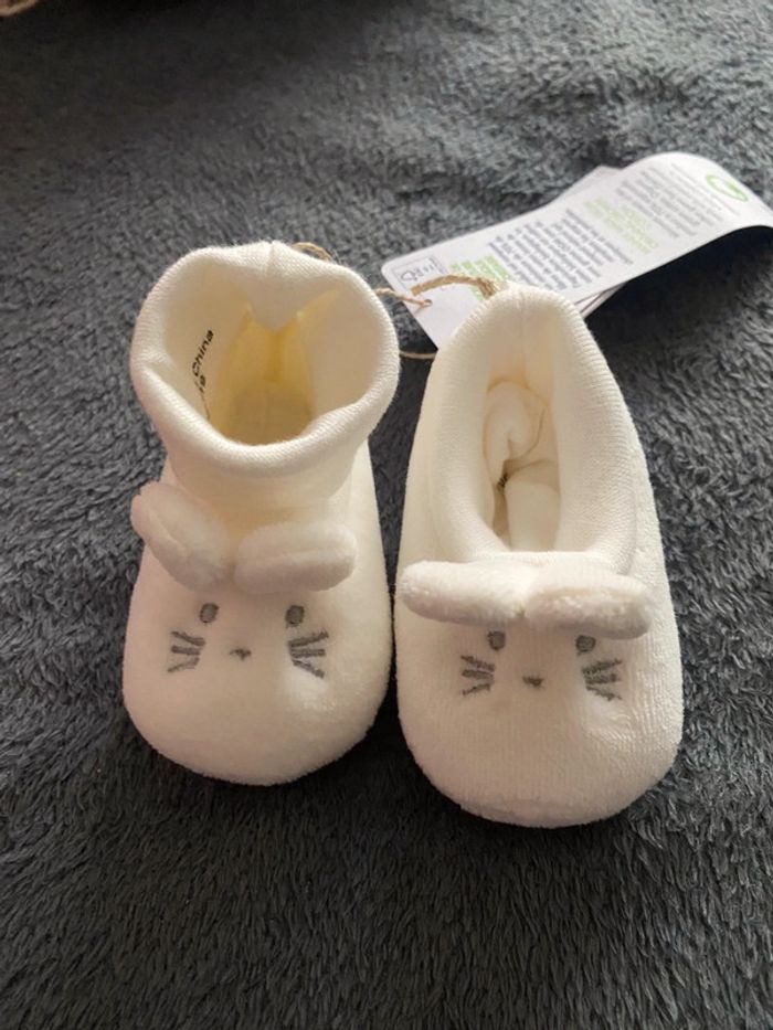 Chausson bébé neuf 0/3 mois Kiabi