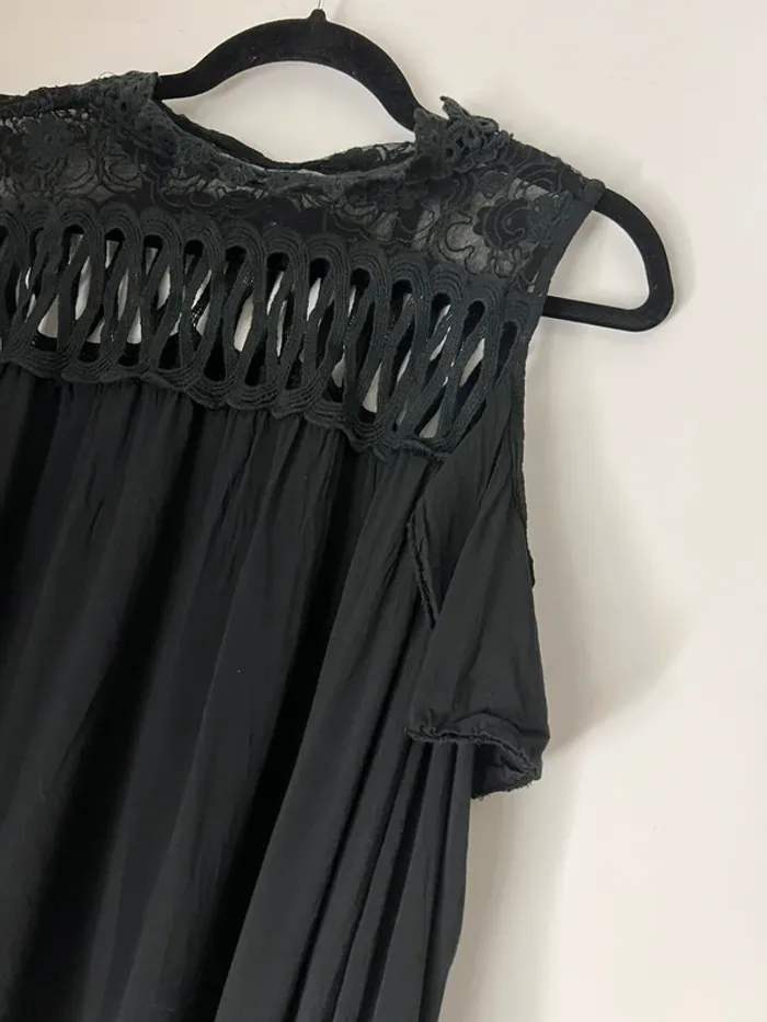 Blouse Noire Épaules Dénudées - photo numéro 2