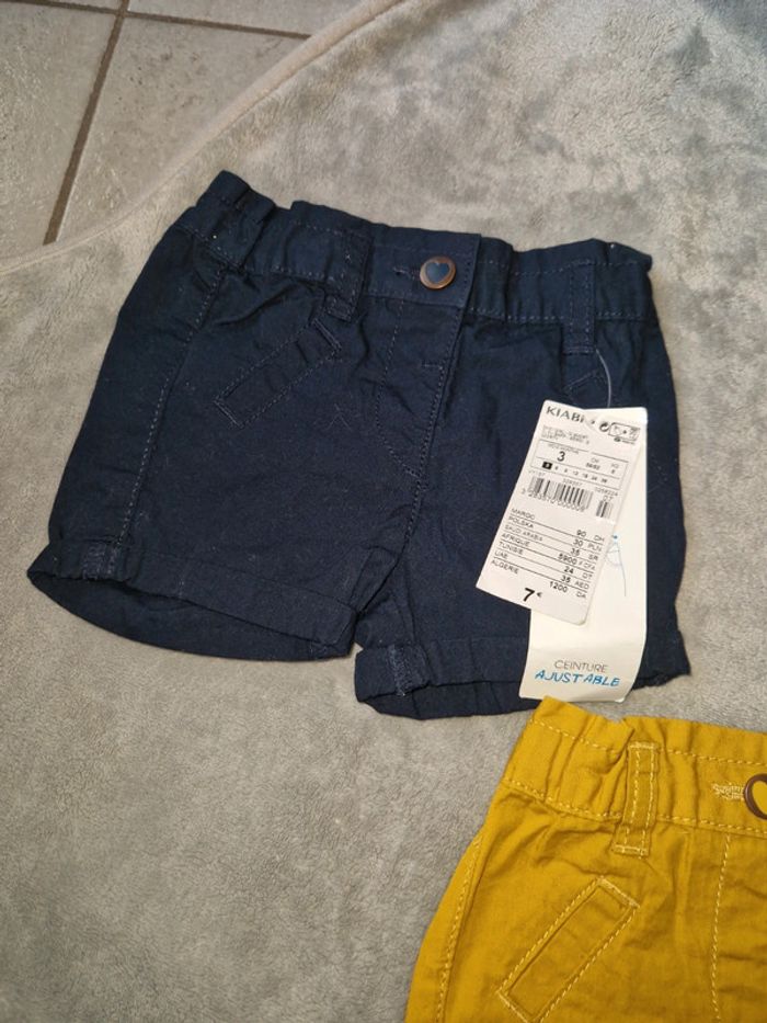 Lot 2 short kiabi 3mois - photo numéro 3