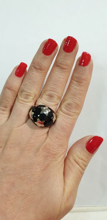 Magnifique bague en argent massif 925 étoiles