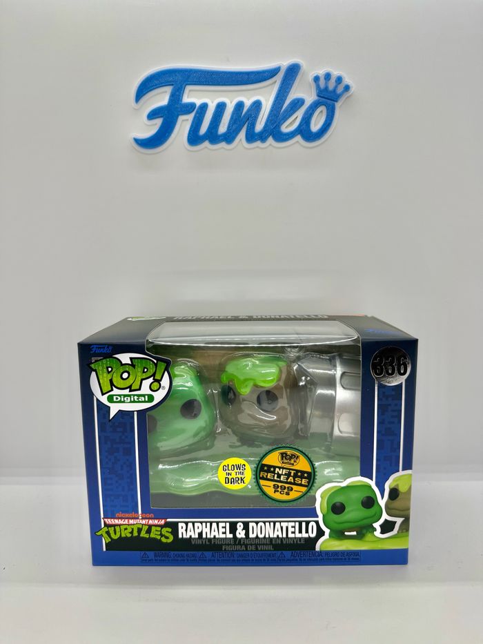 Funko Pop TMN Turtles Raphael & Donatello 336 Glow NFT 999 Pcs - photo numéro 2