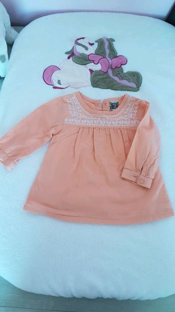 Blouse saumon 3 mois